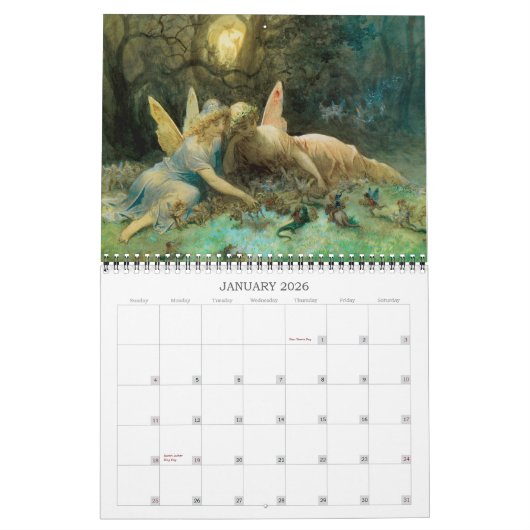 Viktorianische Fairy Art Kalender (Jan 2026)