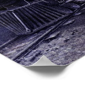 Viktorianische Färbung - Dampfzug Motor Poster (Ecke)