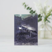 Viktorianische Färbung - Dampfzug Motor Postkarte (Stehend Vorderseite)