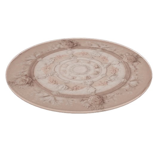 Viktorianische Feder, Pulverfarbe, Schneidebrett (Ecke)