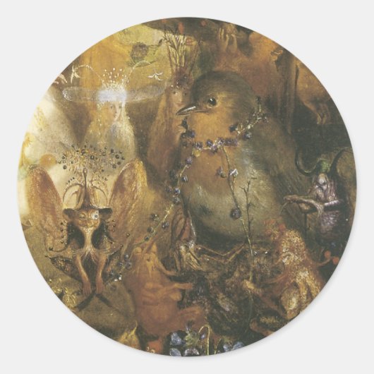 Viktorianische Fee Sticker - Faeire Bird (Vorderseite)