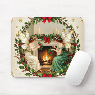 Viktorianische Feen Weihnachtsgeist Mousepad