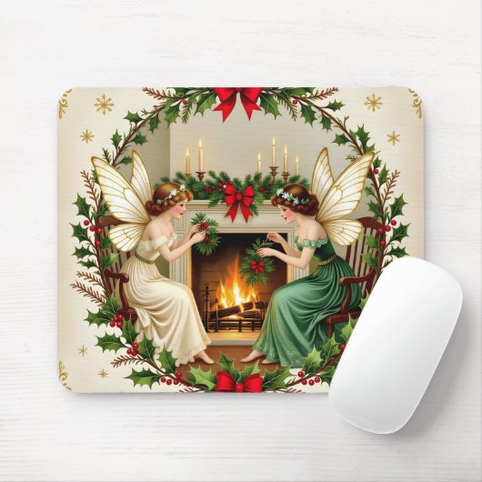 Viktorianische Feen Weihnachtsgeist Mousepad (Mit Mouse)