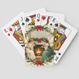 Viktorianische Feen Weihnachtsgeist Spielkarten