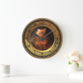 Viktorianische Fettkatze Große Wanduhr (Zuhause)