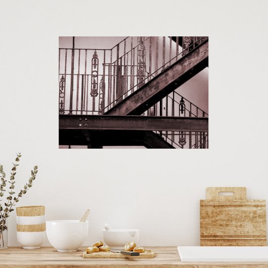 Viktorianische Feuerentfernung Poster (Küche)