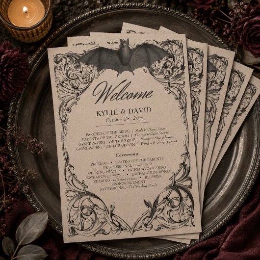 Viktorianische Fledermaus bis zum Tod Schwarz & Br Programm