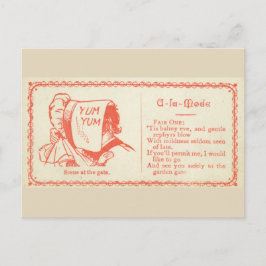 Viktorianische Flirtkarte Postkarte
