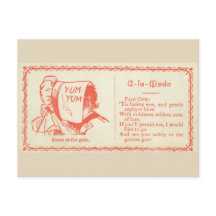 Viktorianische Flirtkarte