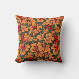 Viktorianische Flora und Fauna Art Kissen
