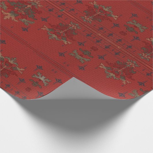 Viktorianische, florale, elegante Tapete Geschenkpapier (Ecke)