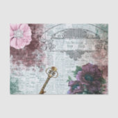 Viktorianische florale Ephemera Dekoupage Seidenpapier (Vorderseite)