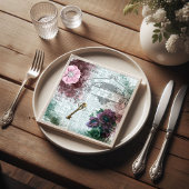 Viktorianische florale Ephemera Dekoupage Serviette