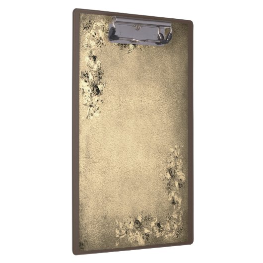 Viktorianische florale Rose Blume elegant Klemmbrett (Rechts)