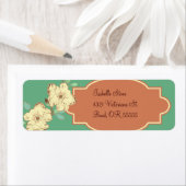 Viktorianische florale Rücksendeadresse (Insitu)