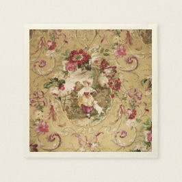 Viktorianische florale Tapete Serviette