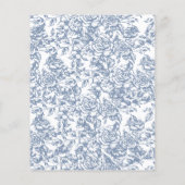 Viktorianische Floralhochzeit Save the Date Franzö (Rückseite)