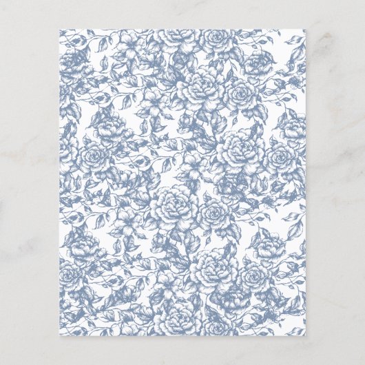 Viktorianische Floralhochzeit Save the Date Franzö (Rückseite)