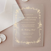 Viktorianische französische Goldmedaille Acryleinladungen