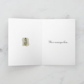 Viktorianische französische Liebesvögel Liebe Song Karte (Innenseite)