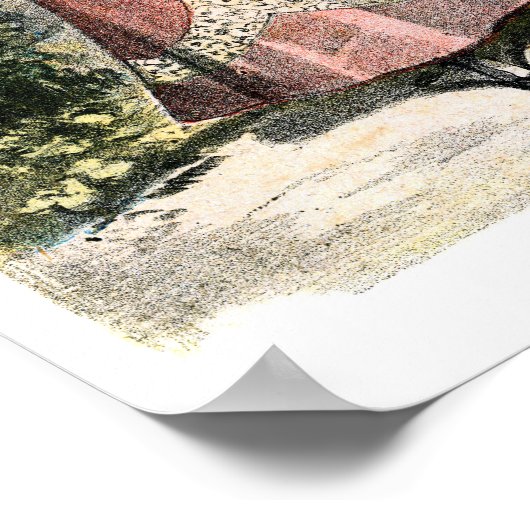 Viktorianische französische Mode Poster (Ecke)