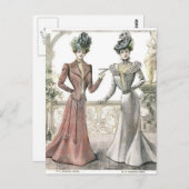 Viktorianische französische Mode Postkarte (Vorne/Hinten)