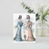 Viktorianische französische Mode Postkarte (Stehend Vorderseite)