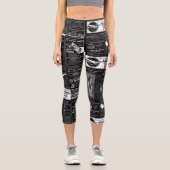 viktorianische französische Zeitung Capri Leggings (Vorderseite)