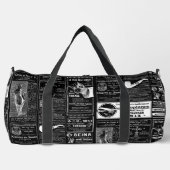 viktorianische französische Zeitung Duffle Bag (Vorderseite)