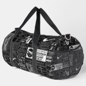 viktorianische französische Zeitung Duffle Bag (Rechte Ecke)