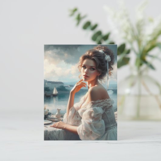 Viktorianische Frau 2 Postkarte (Stehend Vorderseite)