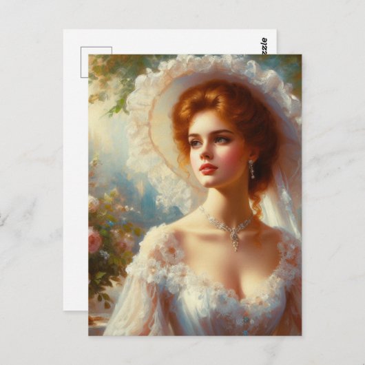 Viktorianische Frau 5 Postkarte (Vorne/Hinten)