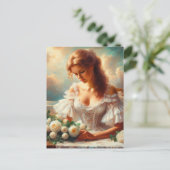 Viktorianische Frau 5 Postkarte (Stehend Vorderseite)