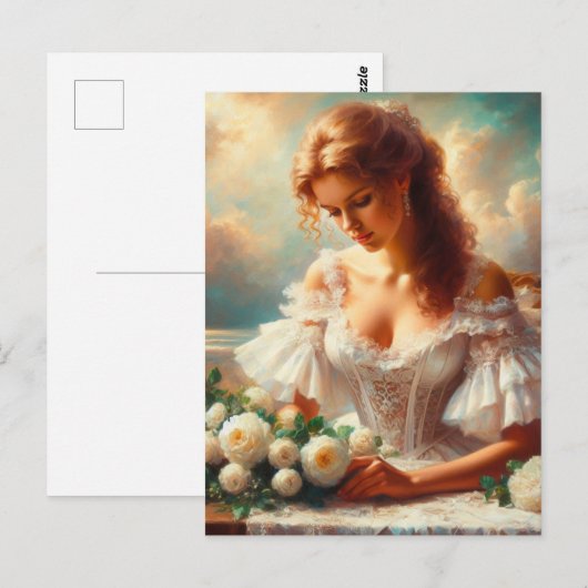 Viktorianische Frau 5 Postkarte (Vorne/Hinten)