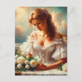 Viktorianische Frau 5 Postkarte (Vorderseite)