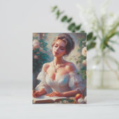 Viktorianische Frau 6 Postkarte (Stehend Vorderseite)