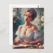 Viktorianische Frau 6 Postkarte (Vorne/Hinten)