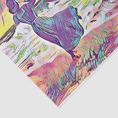 Viktorianische Frau am Strand in einer paradiesisc Seidenpapier (Ausschnitt)