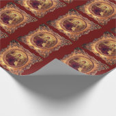 Viktorianische Frau im eleganten Viktorianischen R Geschenkpapier (Ecke)