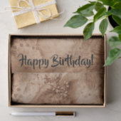 Viktorianische Frau in Hat-Blume Sepia Monochrome Seidenpapier (Geschenk)