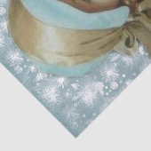 Viktorianische Frau in Light Blue Hat & Dress Seidenpapier (Ausschnitt)