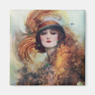 Viktorianische Frau Magnet