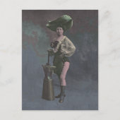 Viktorianische Frau mit Anvil mit Lege Postkarte (Vorderseite)