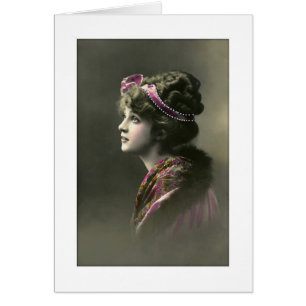 Viktorianische Frau mit hoffnungsvollem Ausdruck