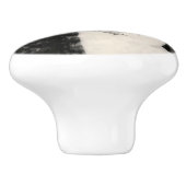 Viktorianische Frau mit langer Haare Keramikknauf (Seitenansicht)