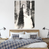Viktorianische Frau mit langer Haare Leinwanddruck (Insitu (Schlafzimmer))