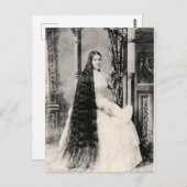 Viktorianische Frau mit langer Haare Postkarte (Vorne/Hinten)