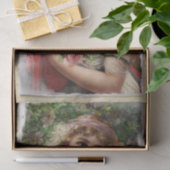 Viktorianische Frau mit rosa Rosen Romantik Seidenpapier (Geschenk)