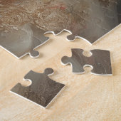 Viktorianische Frau mit schwarzer Katze Puzzle (Seite)