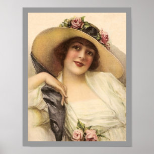 Viktorianische Frau Poster